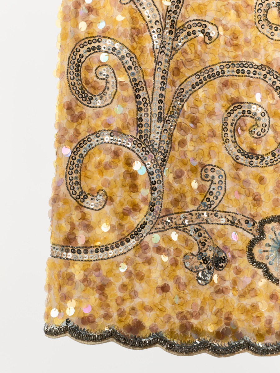 LIMITED EDITION EMBROIDERED BEADED SKIRT