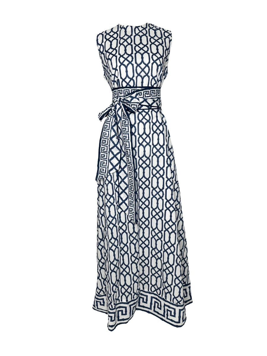 Navy Bamboo Maxi Dress