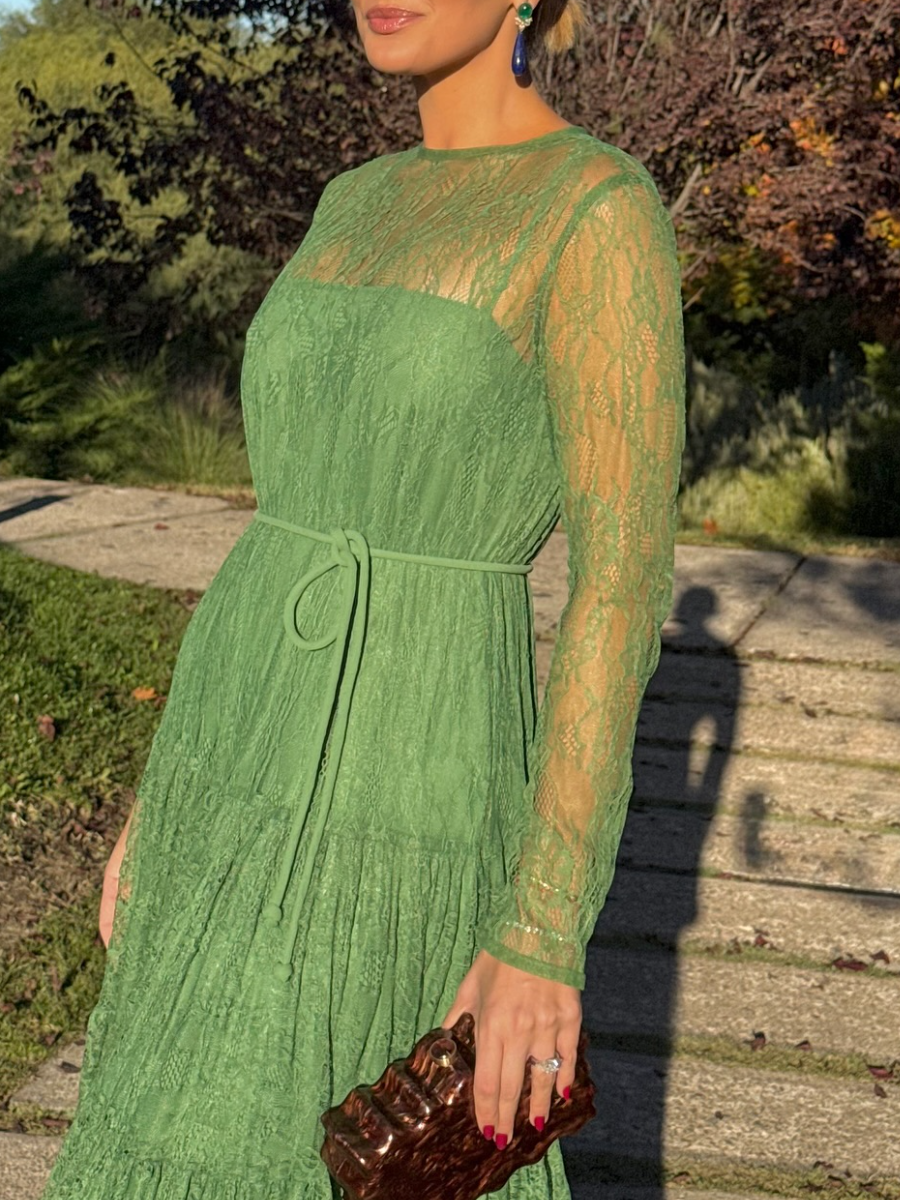 Green Lace Dress