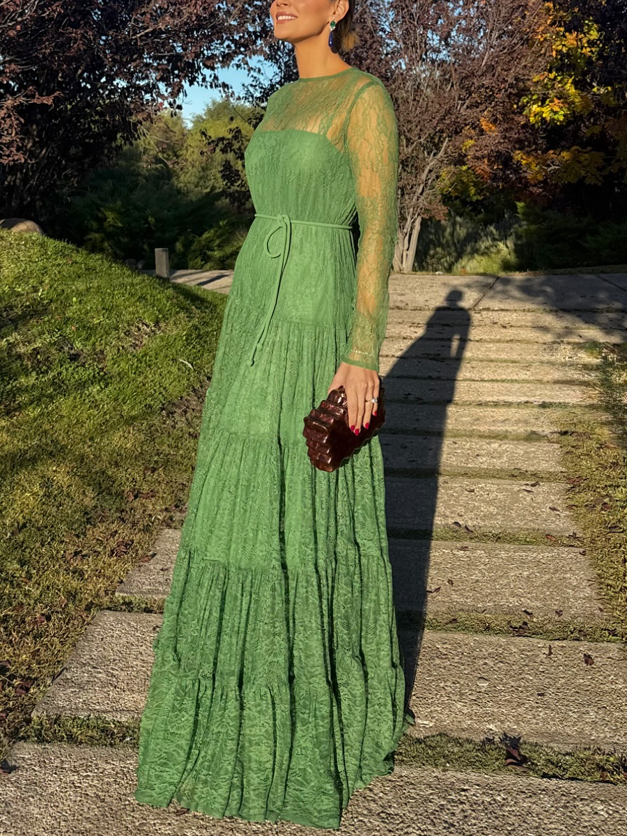 Green Lace Dress
