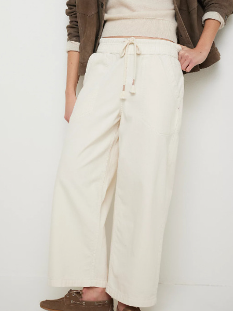 Casual Loose Wide Leg Drawstring Jeans