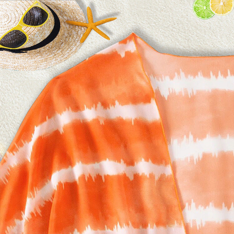Printed Swimwear Three-piece Set