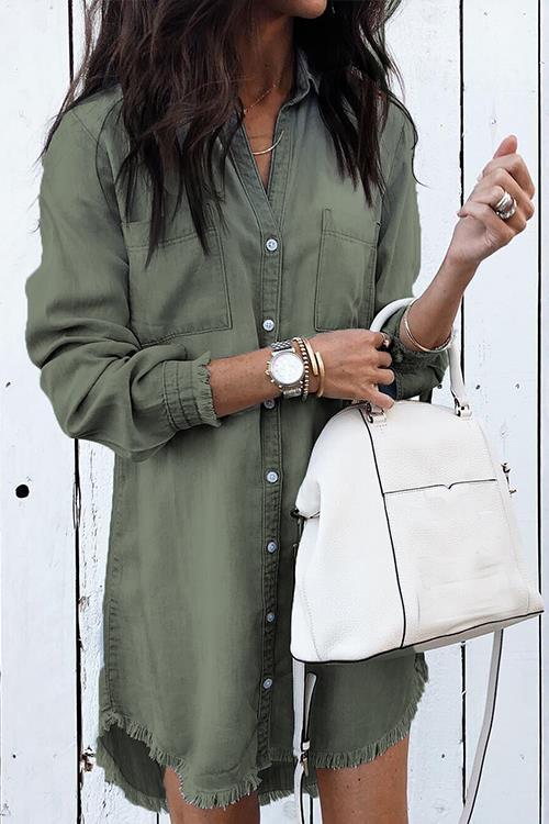 Women's Denim Shirt Dress