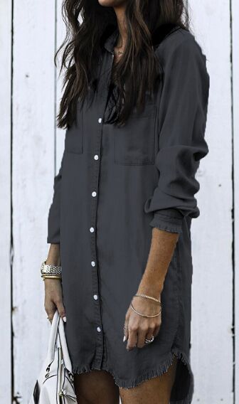 Women's Denim Shirt Dress