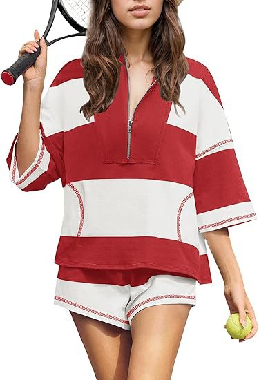 Retro Striped Sports Set