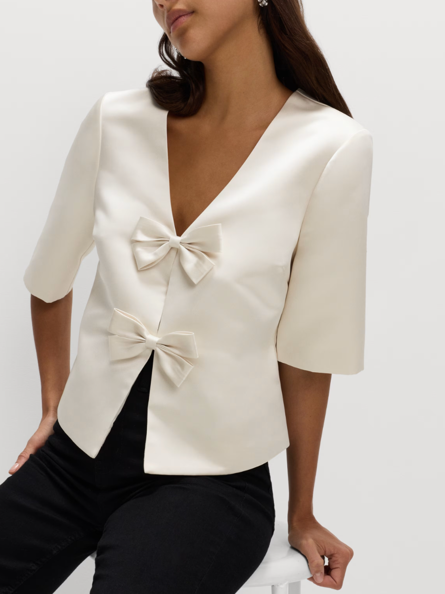 Bow Detail Top