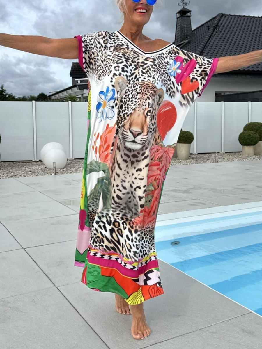 Boho Fun Print Resort Dress