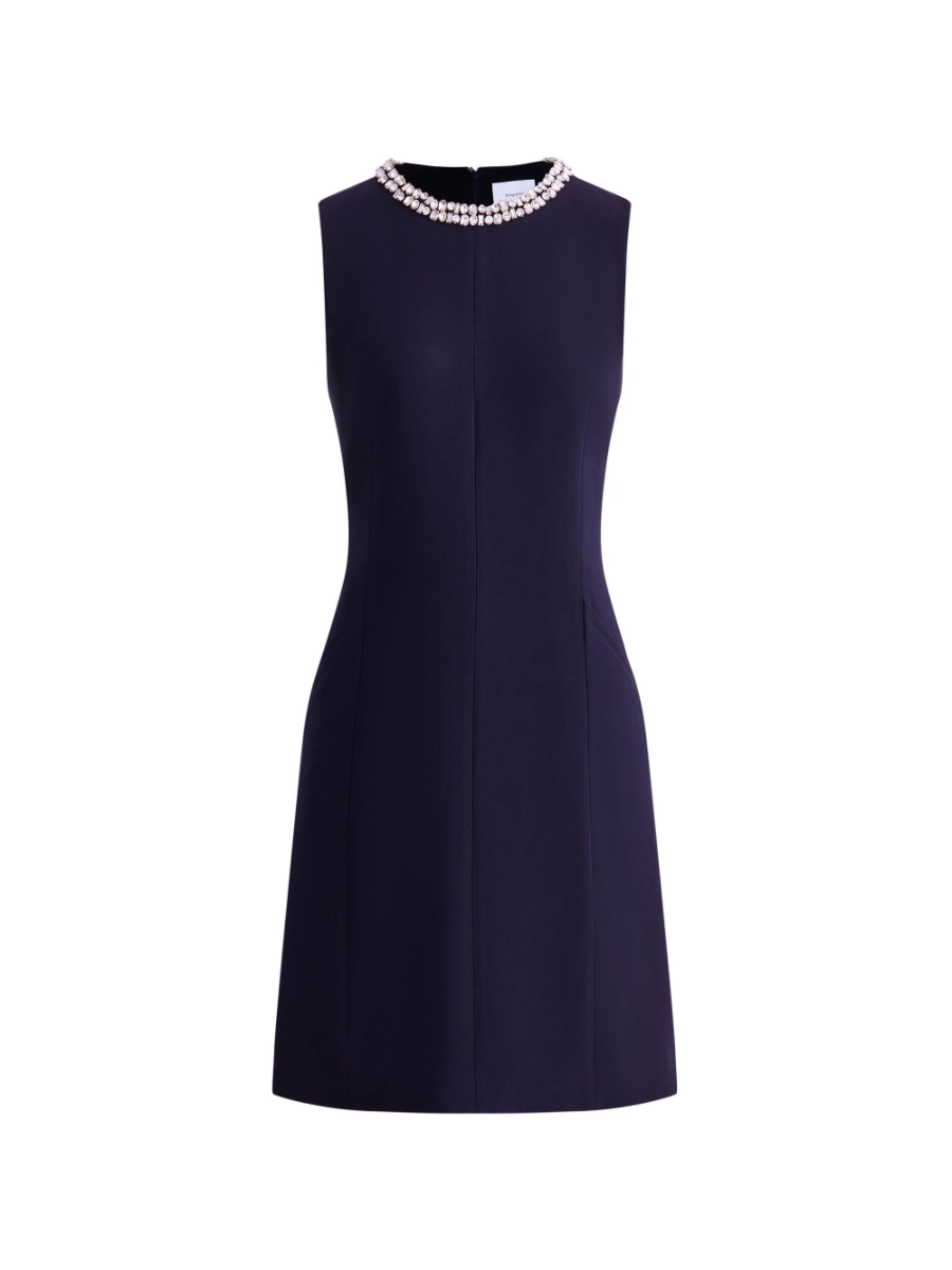 Joanne Jeweled Collar Sleeveless Dress