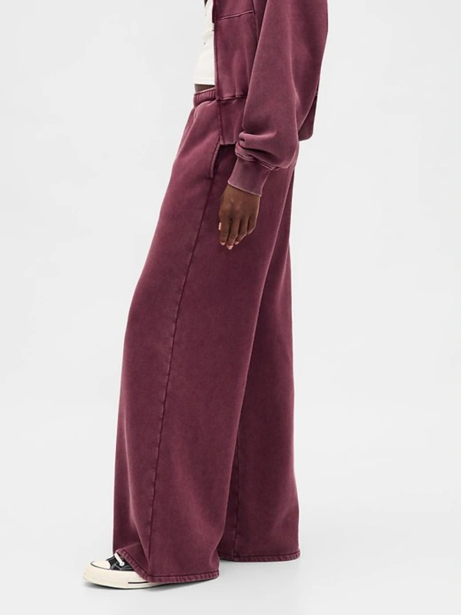 VintageSoft Baggy Wide-Leg Sweatpants