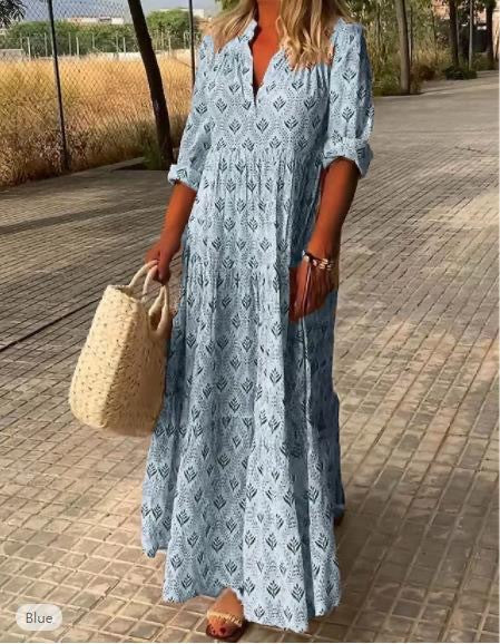 Breezy Printed Loose Dress