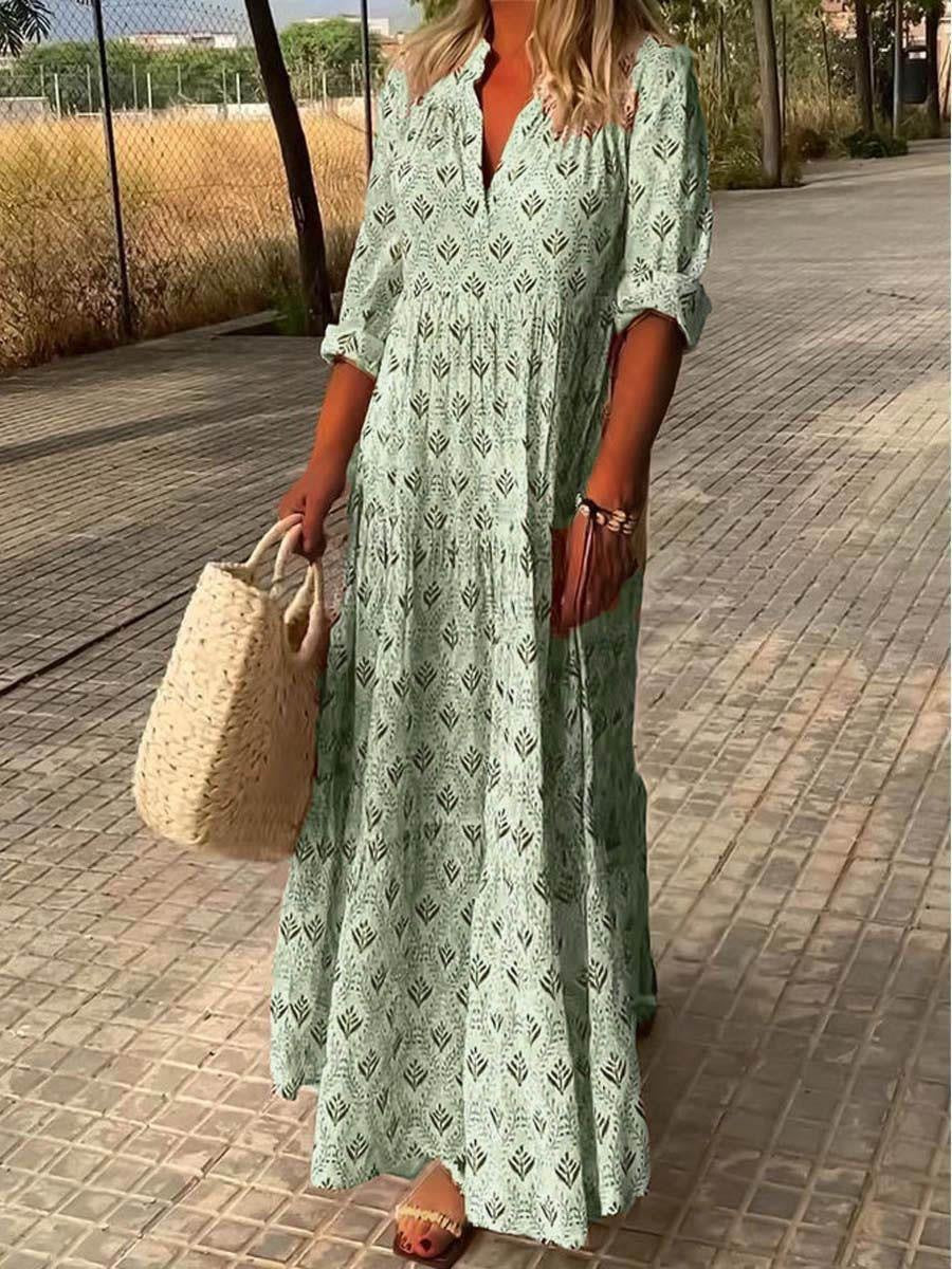 Breezy Printed Loose Dress