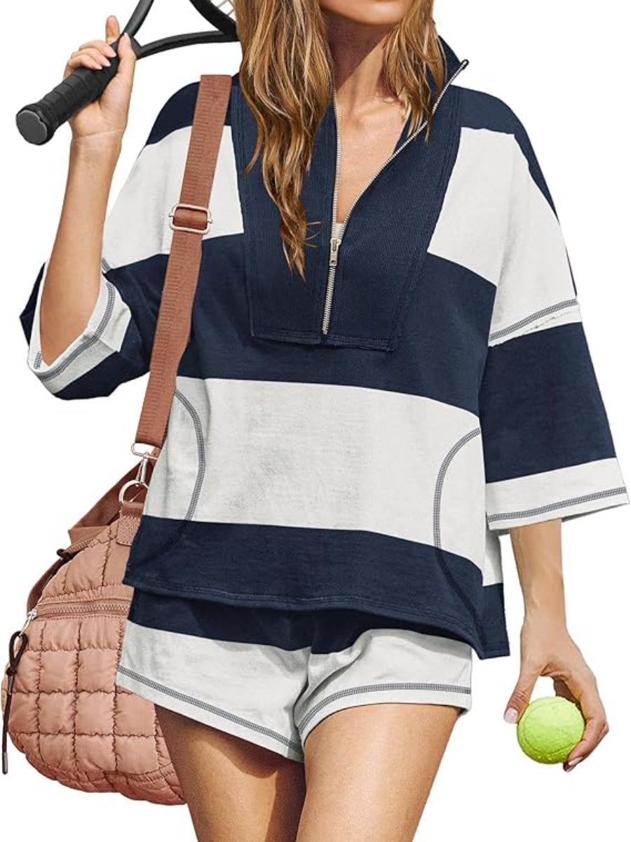 Retro Striped Sports Set