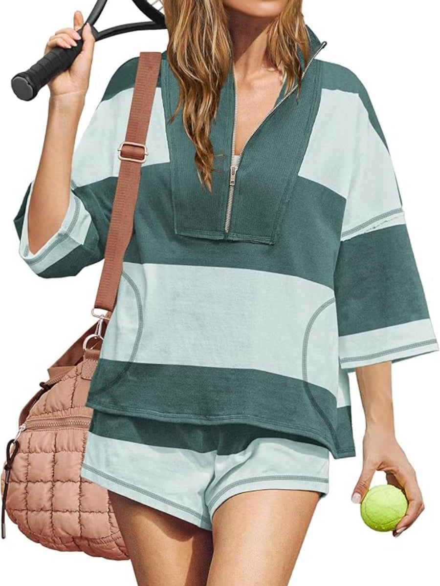 Retro Striped Sports Set