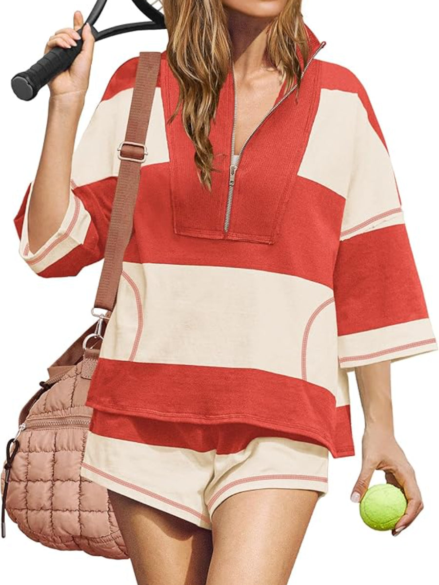 Retro Striped Sports Set