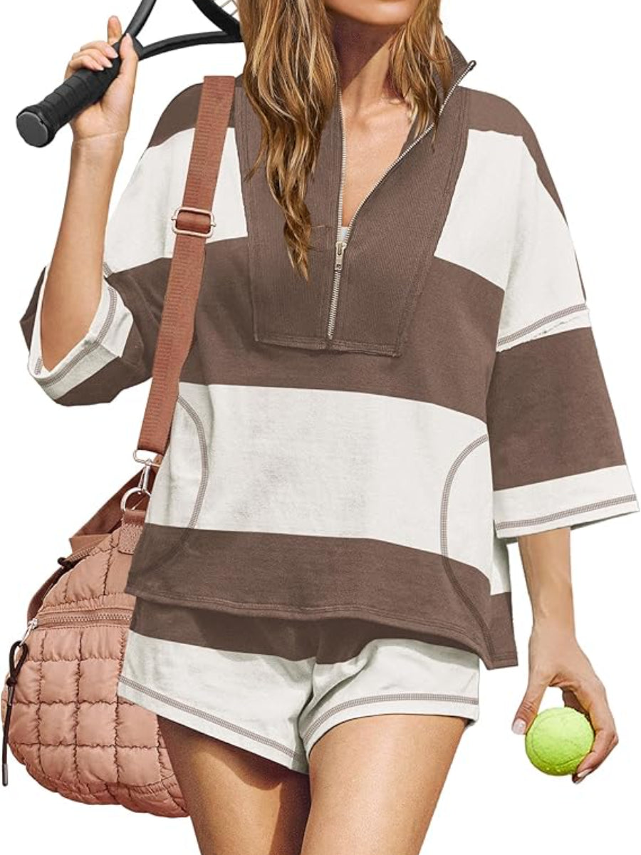 Retro Striped Sports Set