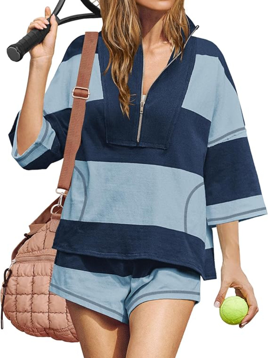 Retro Striped Sports Set