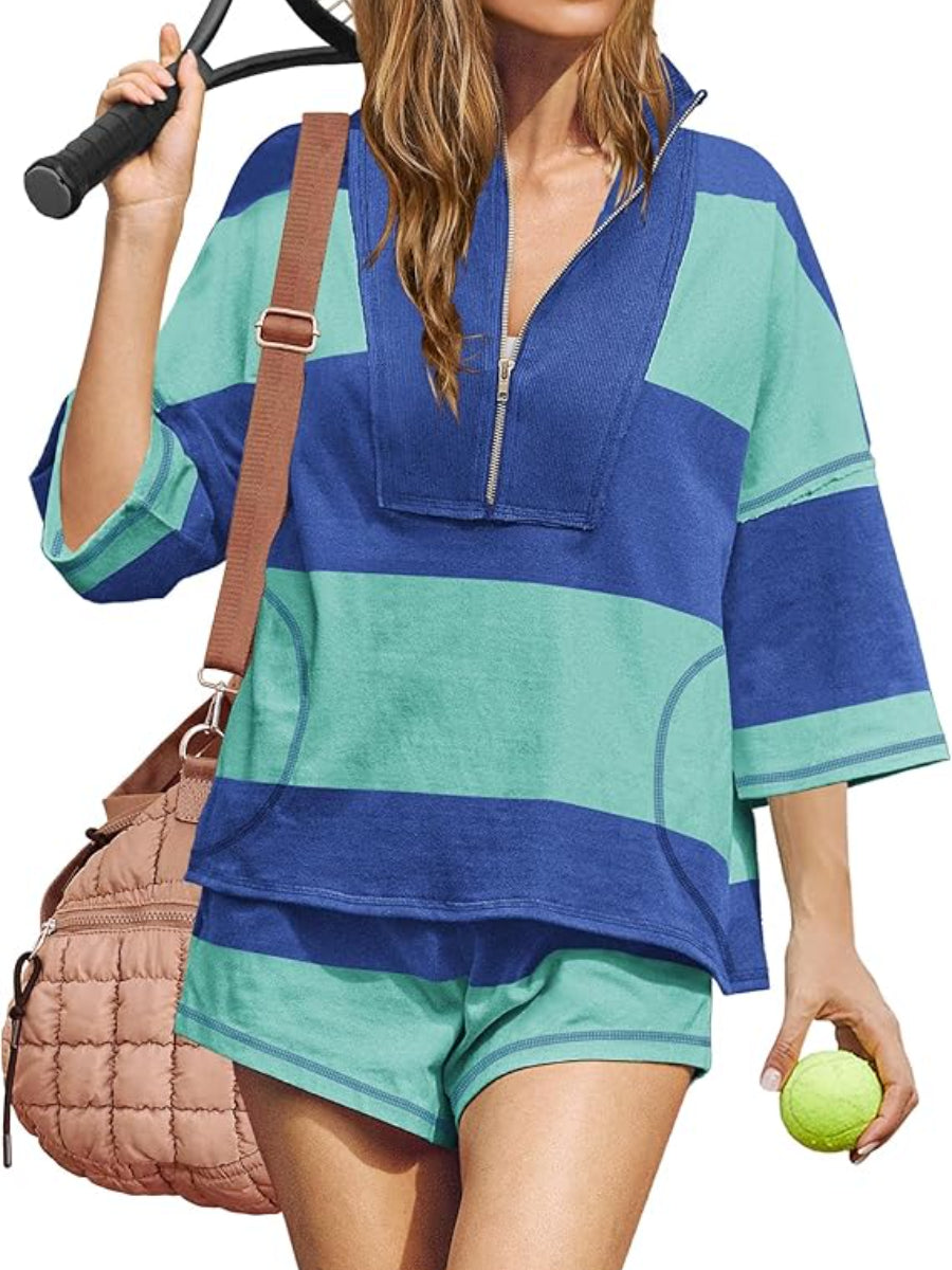 Retro Striped Sports Set