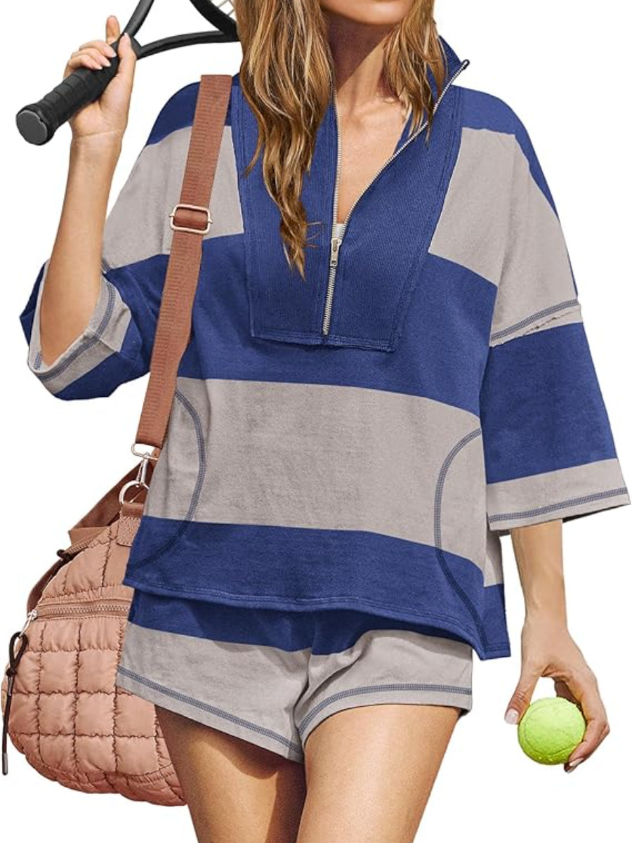Retro Striped Sports Set