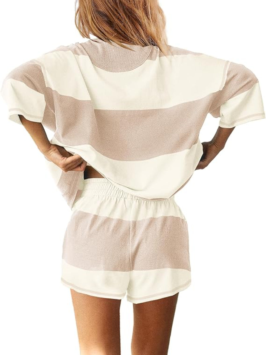 Retro Striped Sports Set
