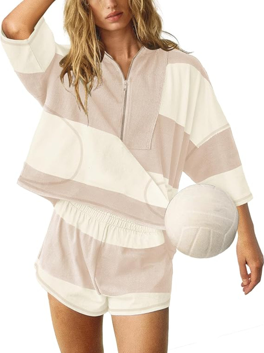 Retro Striped Sports Set