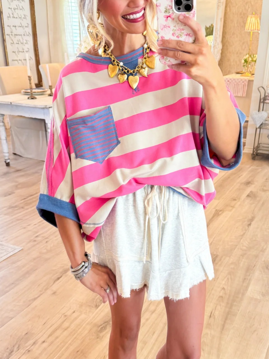 Stripe Colorblock Top