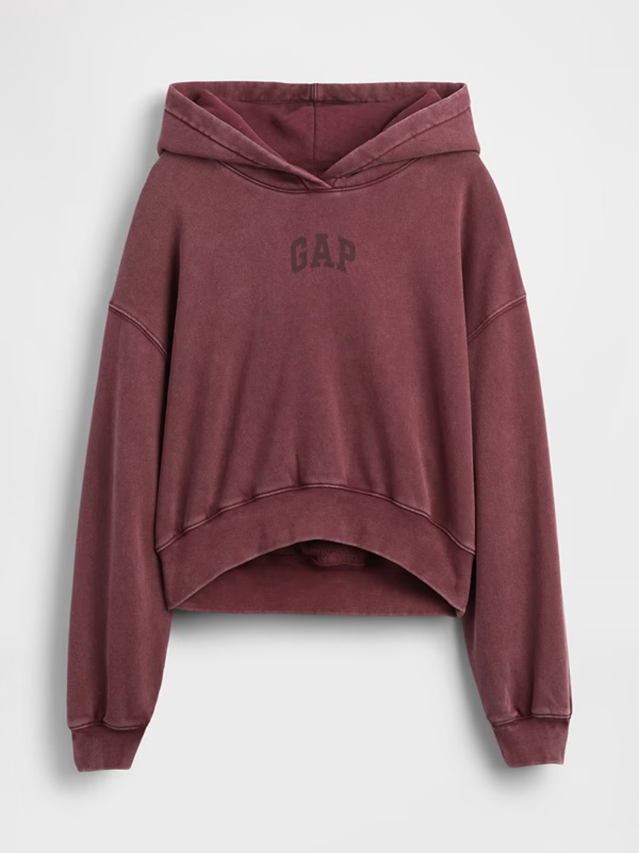 Vintage Soft Crop Hoodie