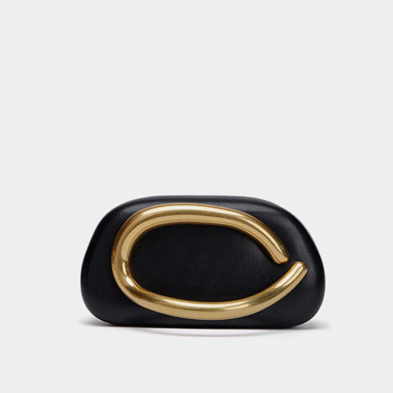 Vintage Metal Kipper Chain Crossbody Bag