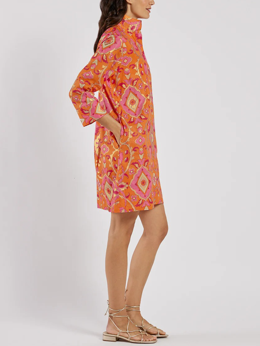 The Hot Orange Mini Dress