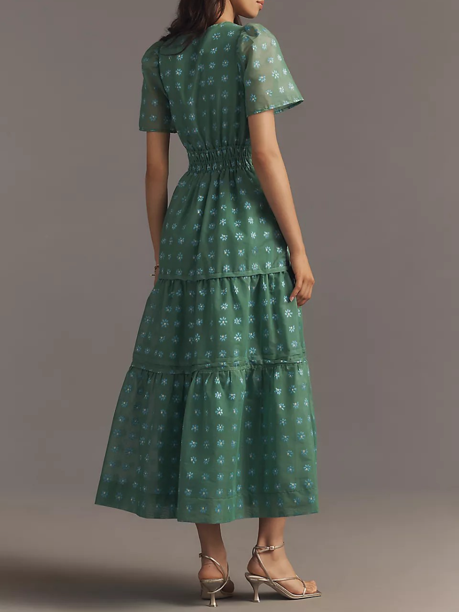 The Somerset Jacquard Maxi Dress