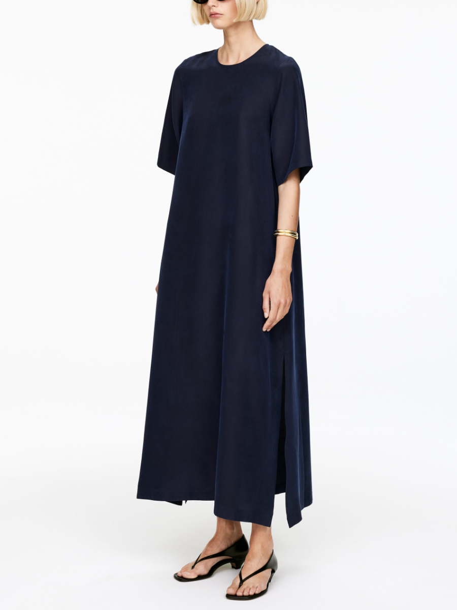 Minimalist Silk Shift Dress