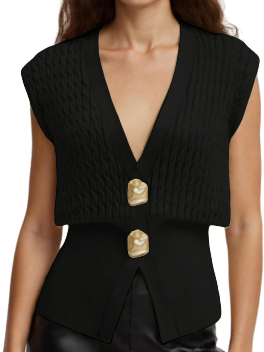 Cable Knit V Neck Cardigans