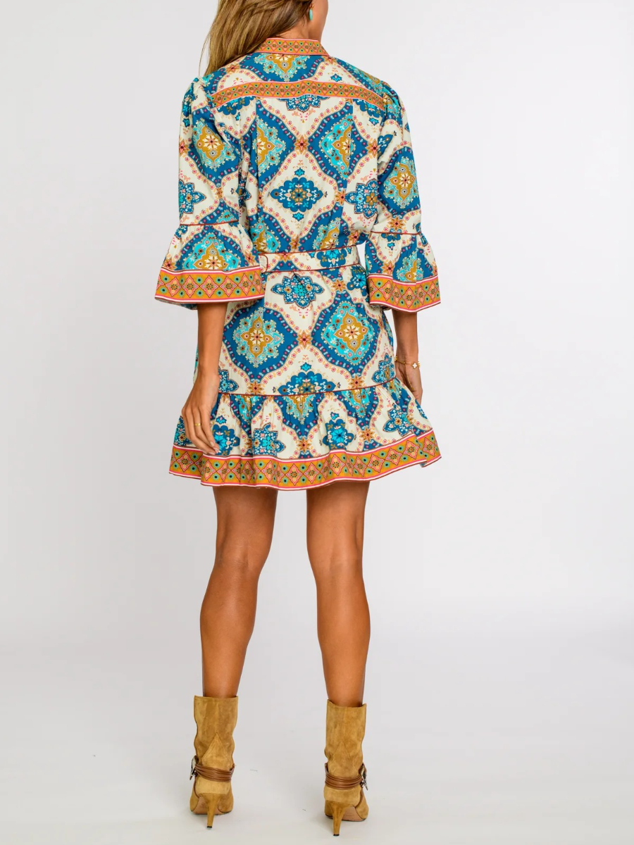 Frances Dress In Patchwork