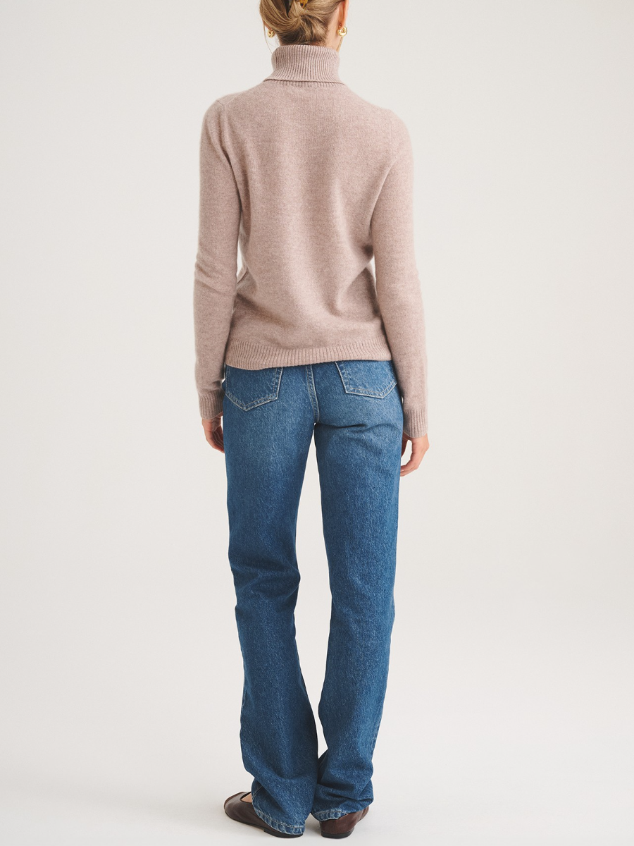 Basic Cashmere Turtleneck Sweater