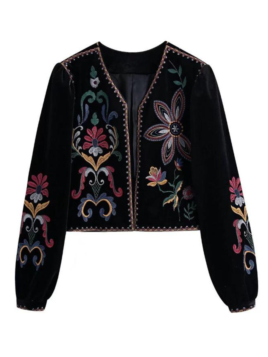 The Embroidered Velvet Coat