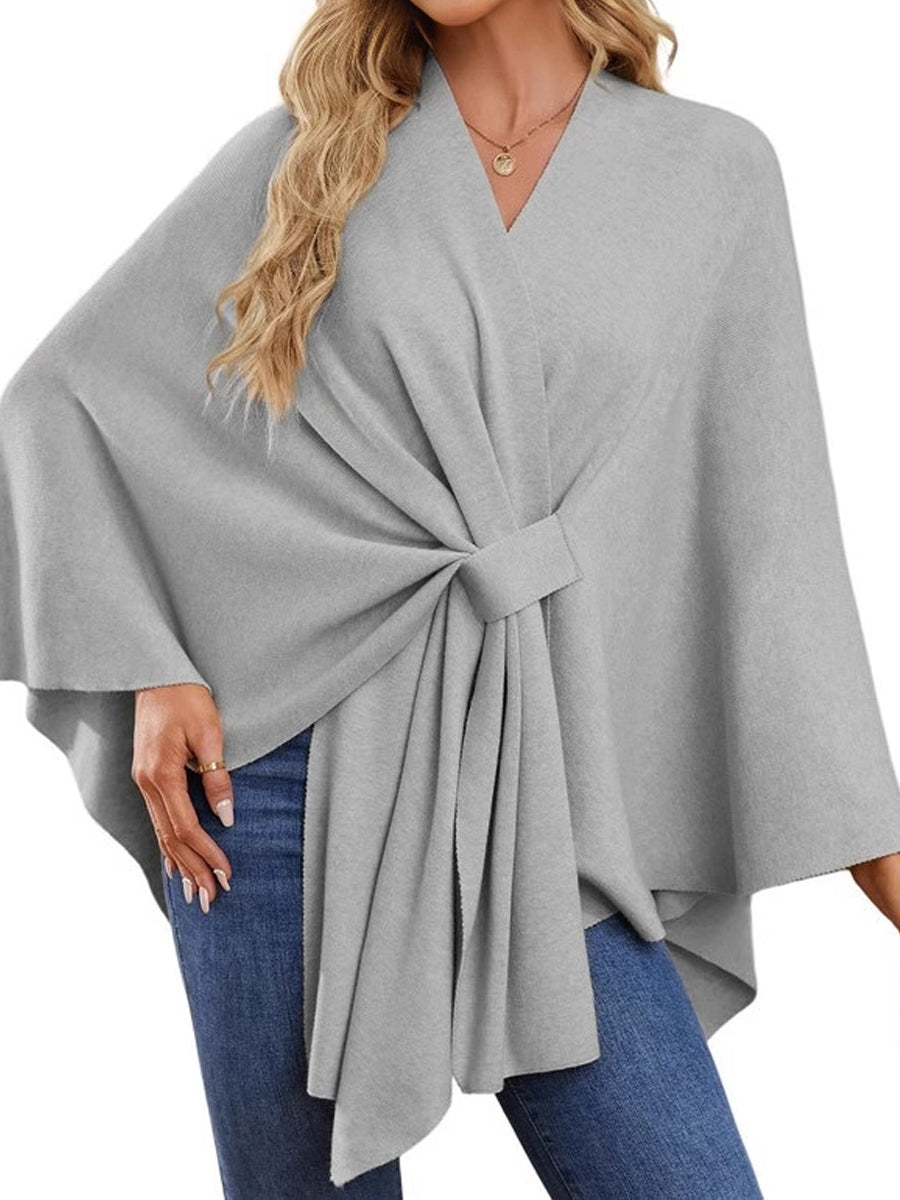 Elegant Soft Shawl Coat Poncho