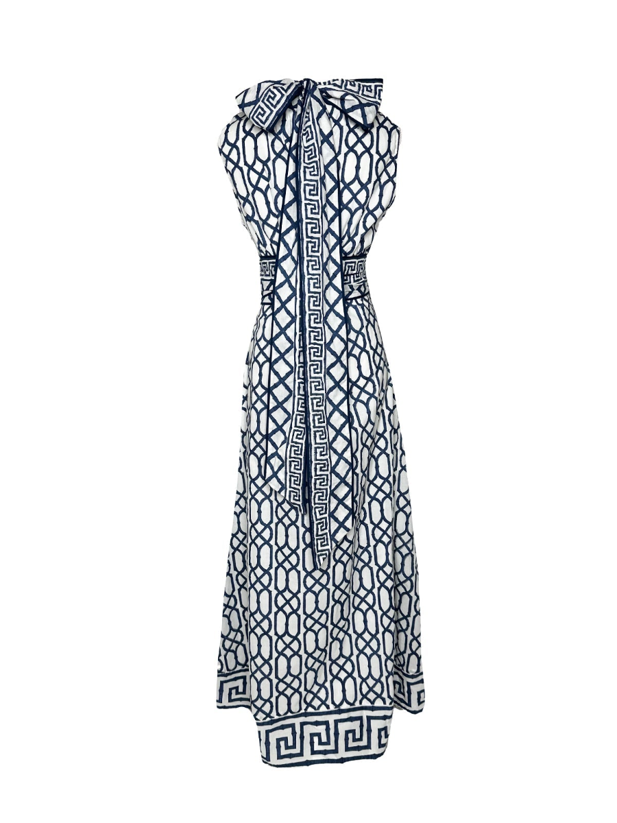 Navy Bamboo Maxi Dress