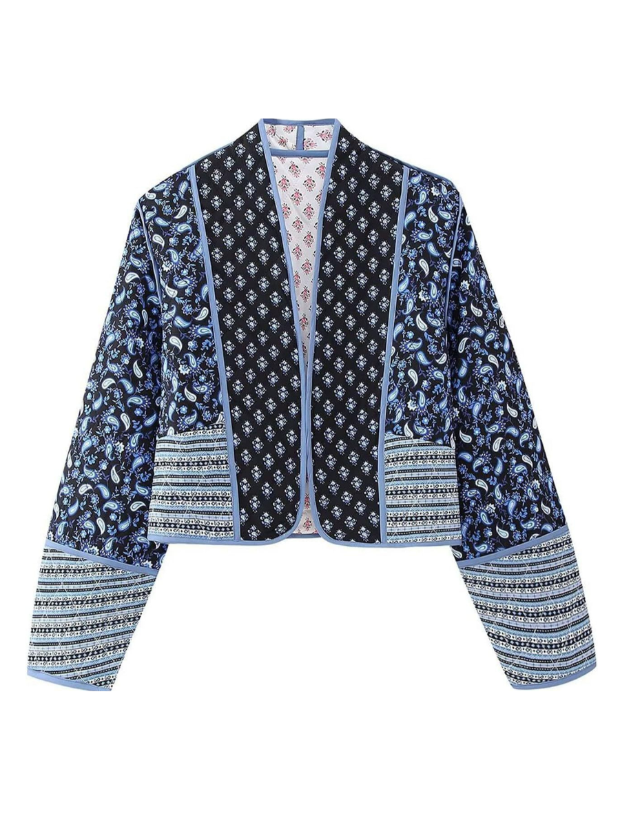 Women's Cropped Puffer Quilted Jacket
