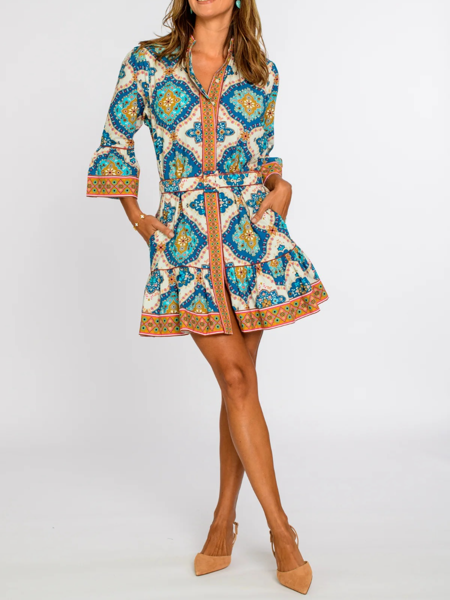 Frances Dress In Patchwork