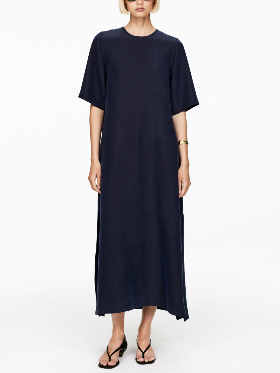 Minimalist Silk Shift Dress