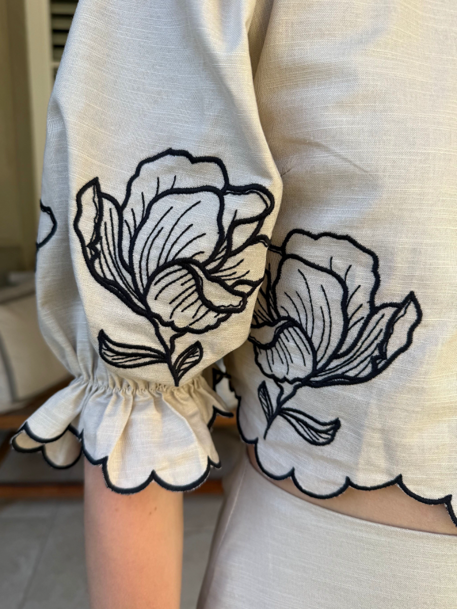 Chic Floral Embroidery Set