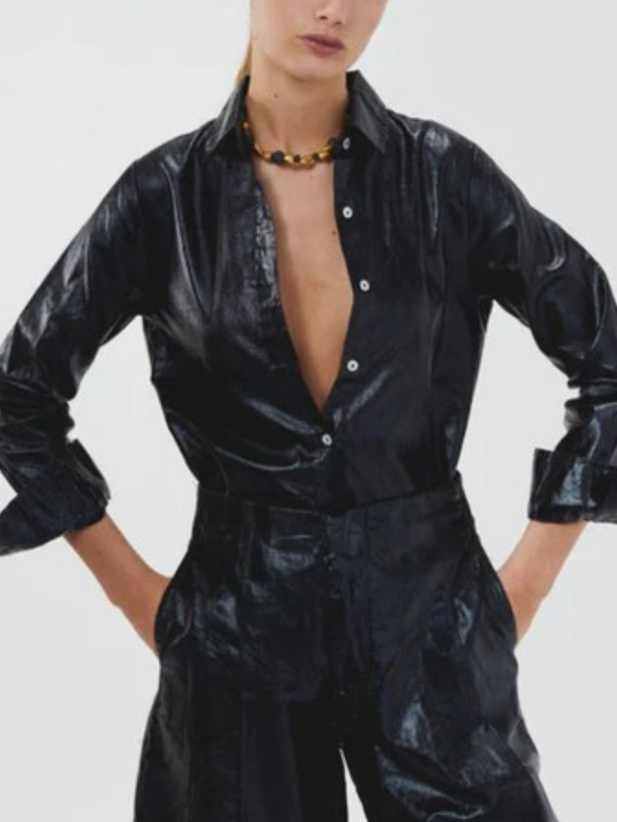 Black Linen Shirt