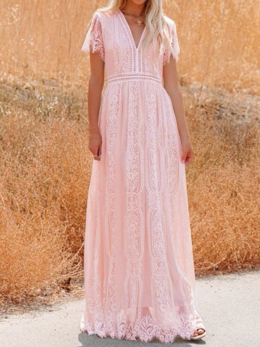 Classy Lace Maxi Dress