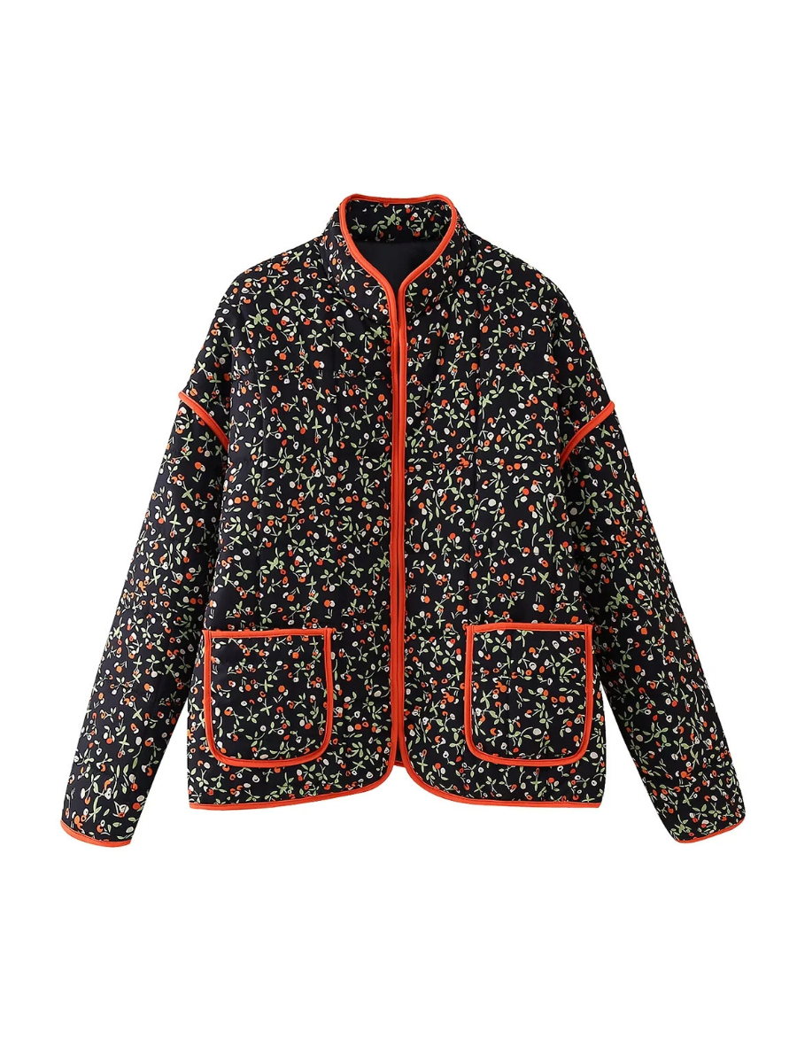 Women's Cropped Puffer Quilted Jacket
