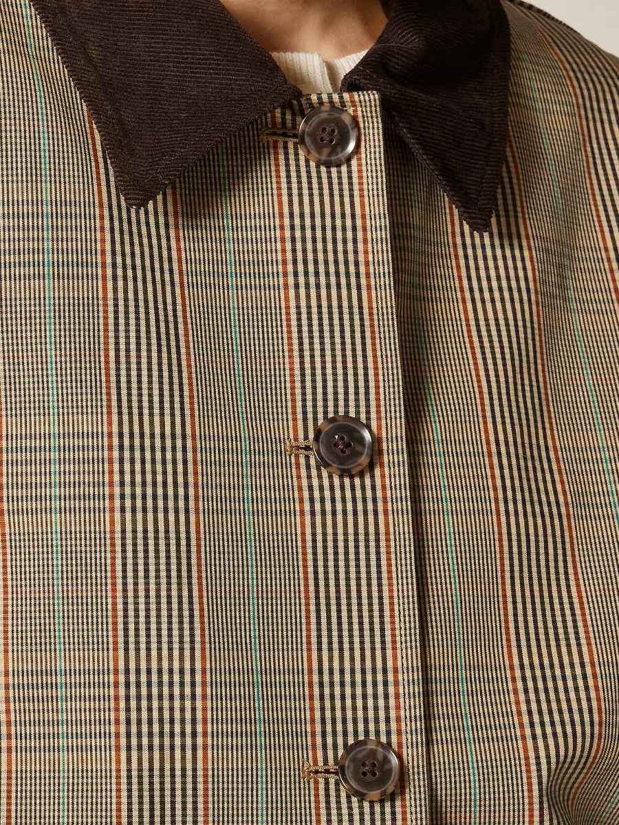 Barn Jacket In Plaid Double