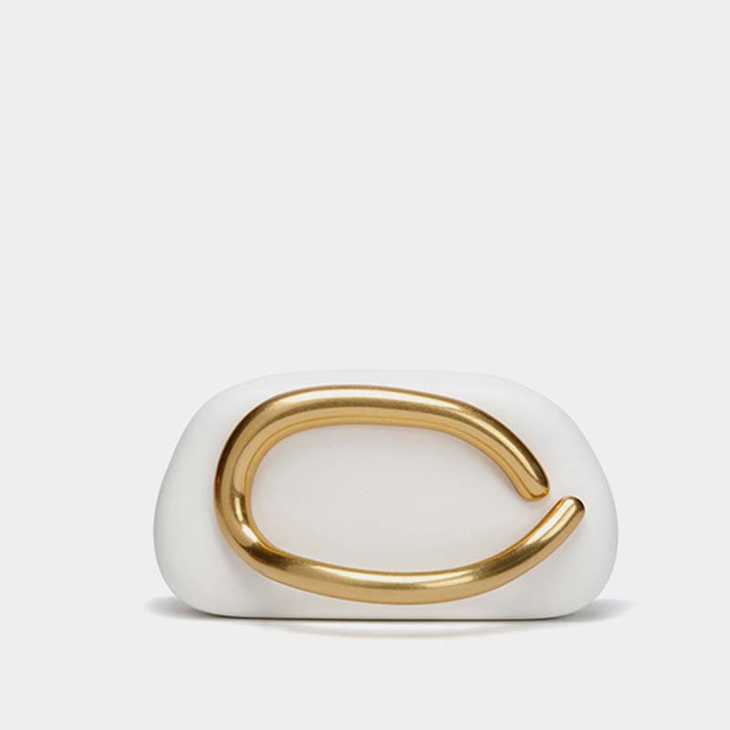 Vintage Metal Kipper Chain Crossbody Bag