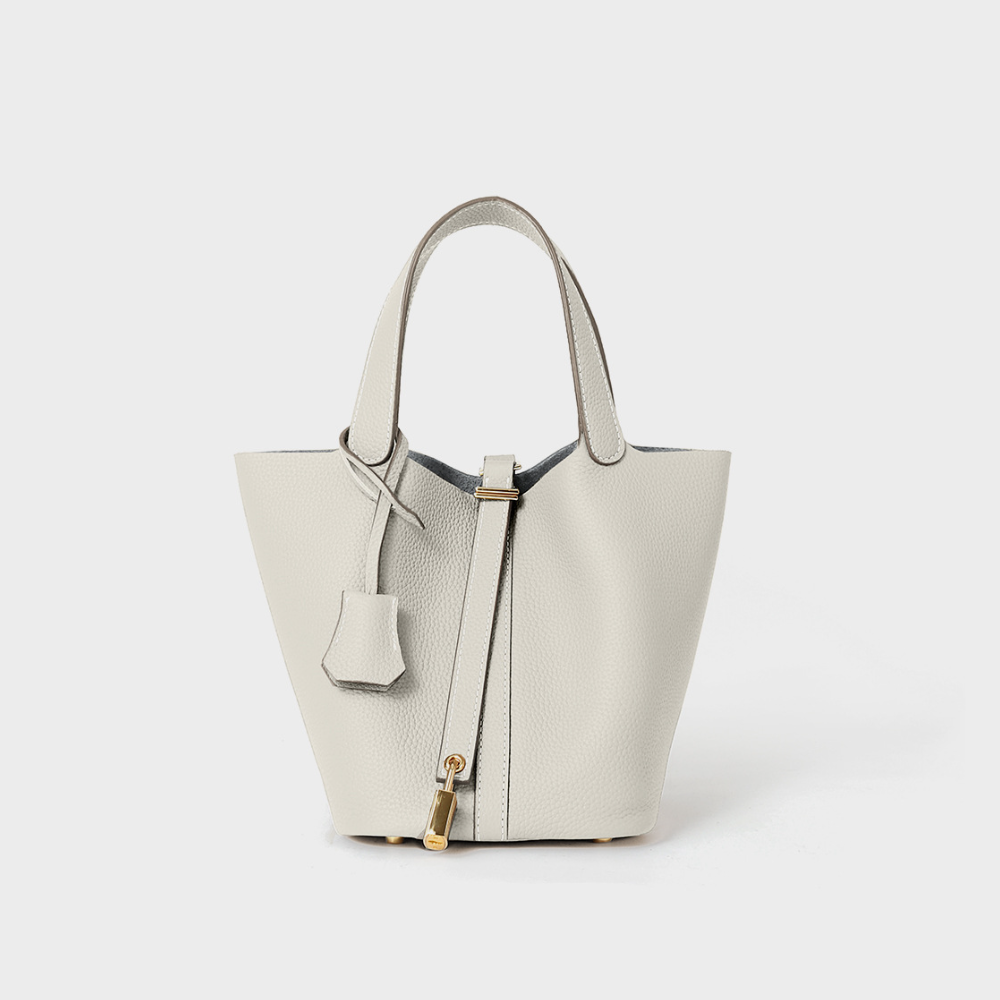 Genuine Leather Bucket Bag