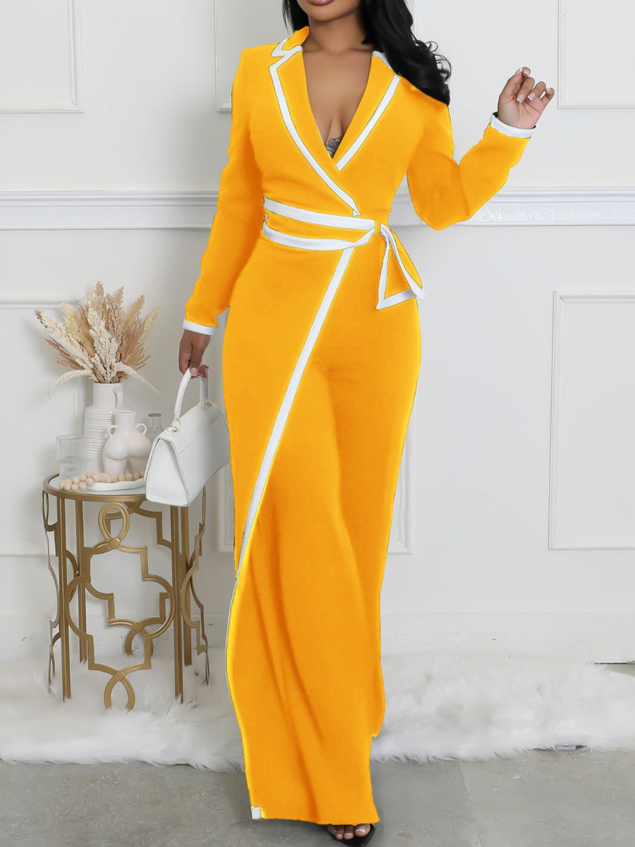 Classy Long-sleeve Jumpsuit