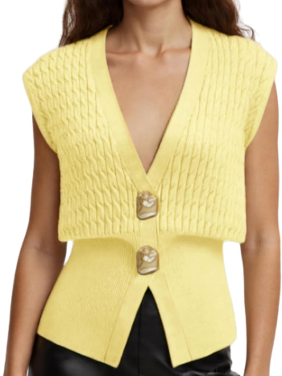 Cable Knit V Neck Cardigans