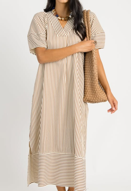 Comfy Striped Loose Dress