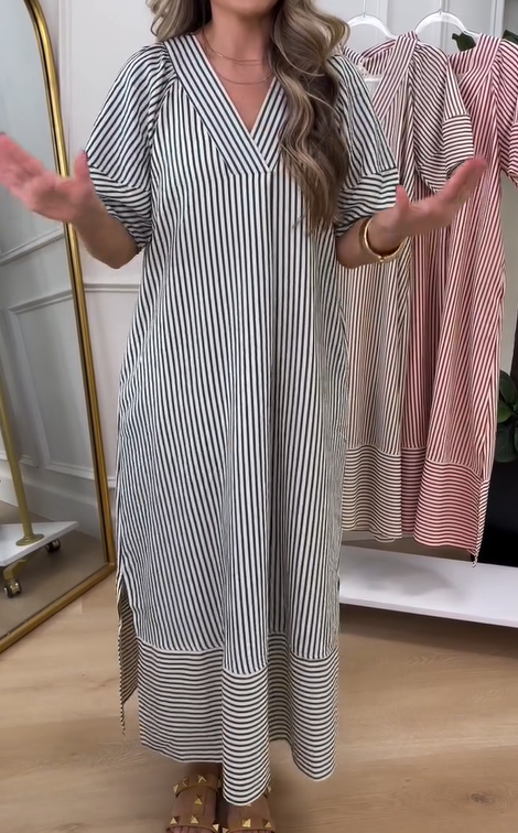 Comfy Striped Loose Dress